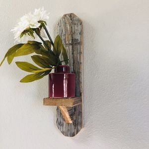 *NWOT* Rustic Reclaimed Wood Wall Shelf